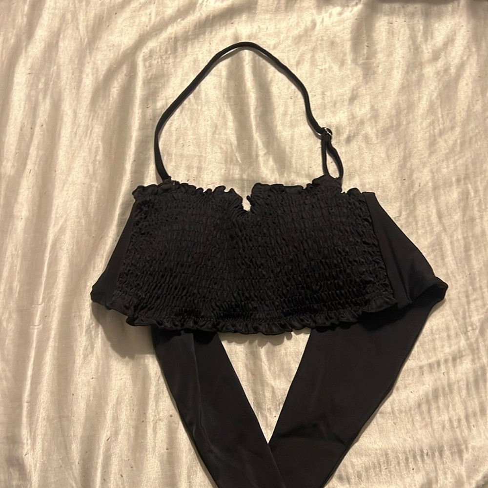 small black swimsuit top